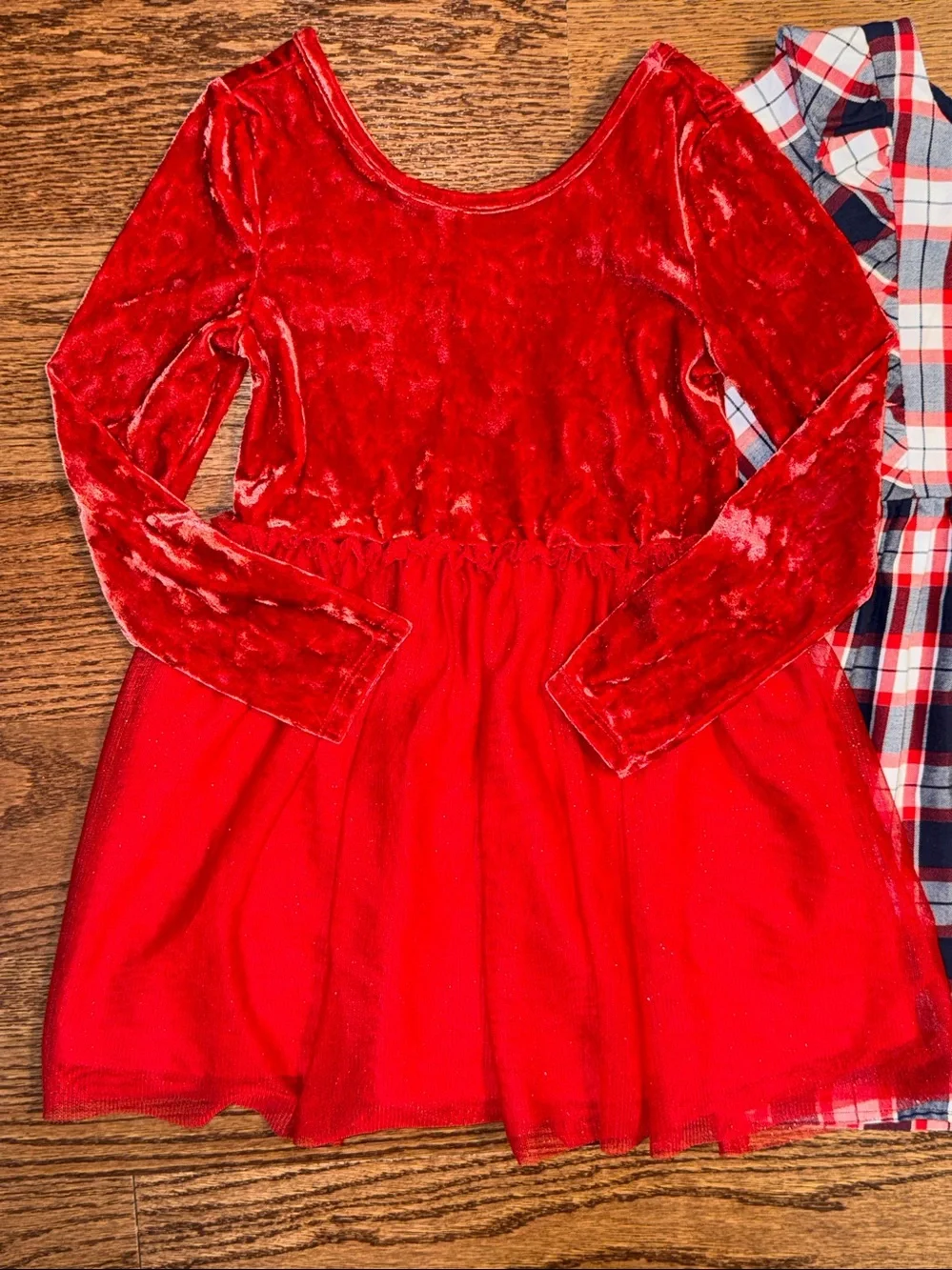 4t/5t bundle of two girls Christmas dresses.